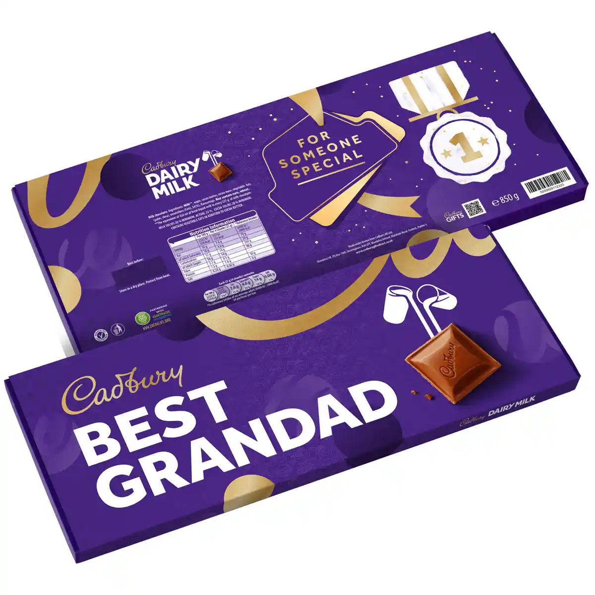 Cadbury Best Grandad Dairy Milk XL Chocolate Bar 850g