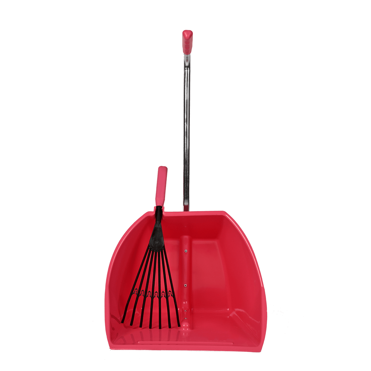 Big Tidee™ with Short Super Rake | High Capacity Scoop and Rake Cleaning Set - Pink