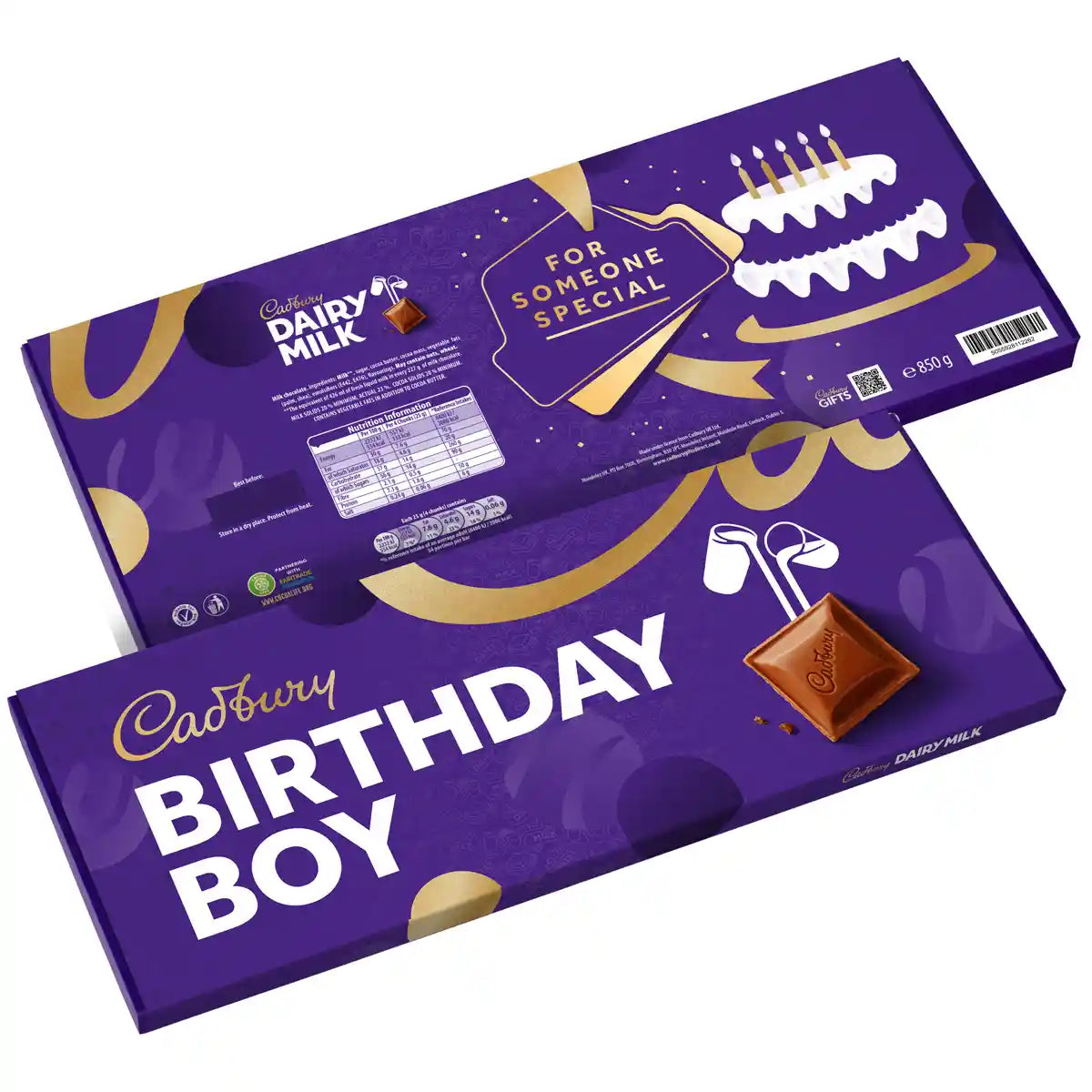 Cadbury Birthday Boy Dairy Milk XL Chocolate Bar 850g