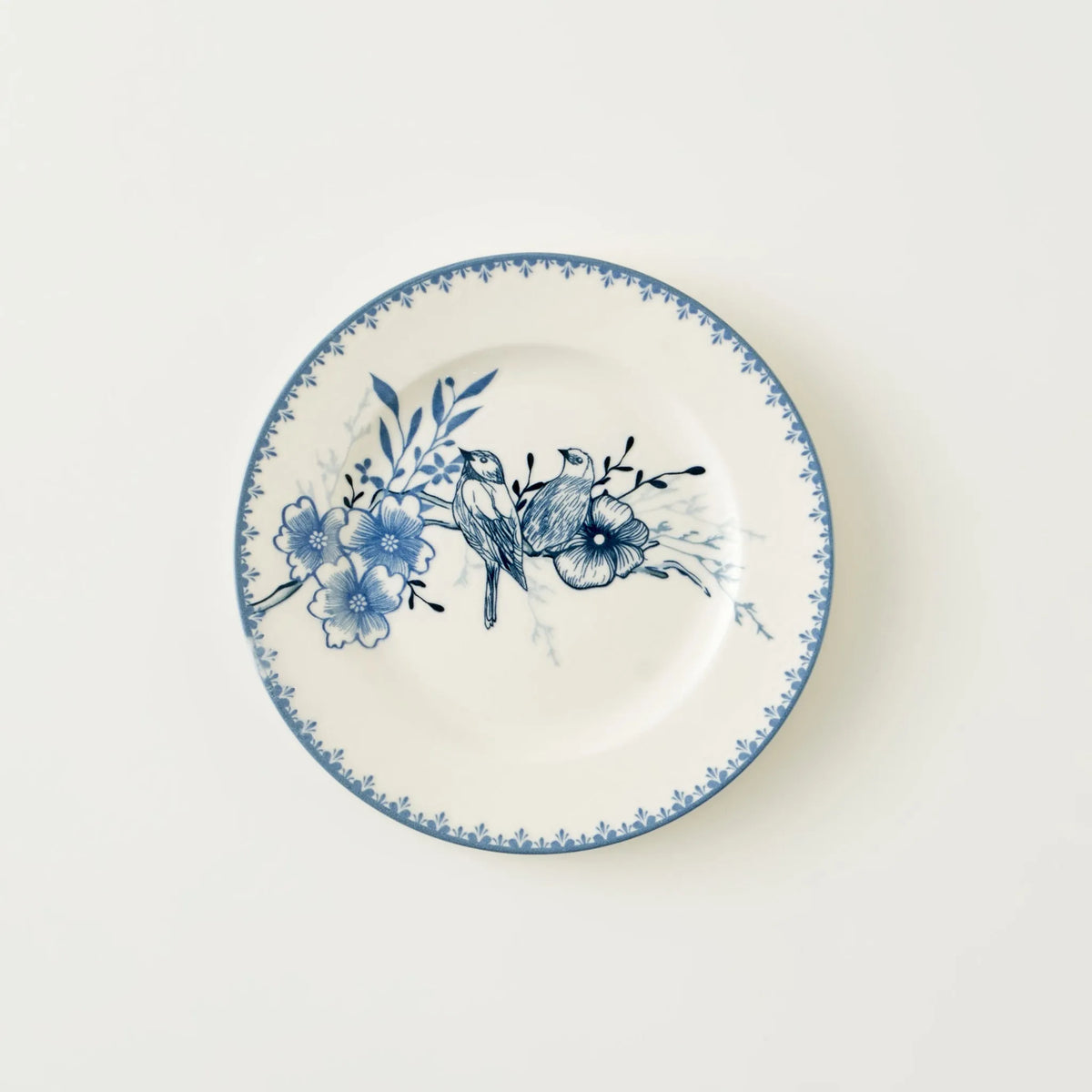 Bleu Blanc Porcelain Dessert Plates (Set of 4)