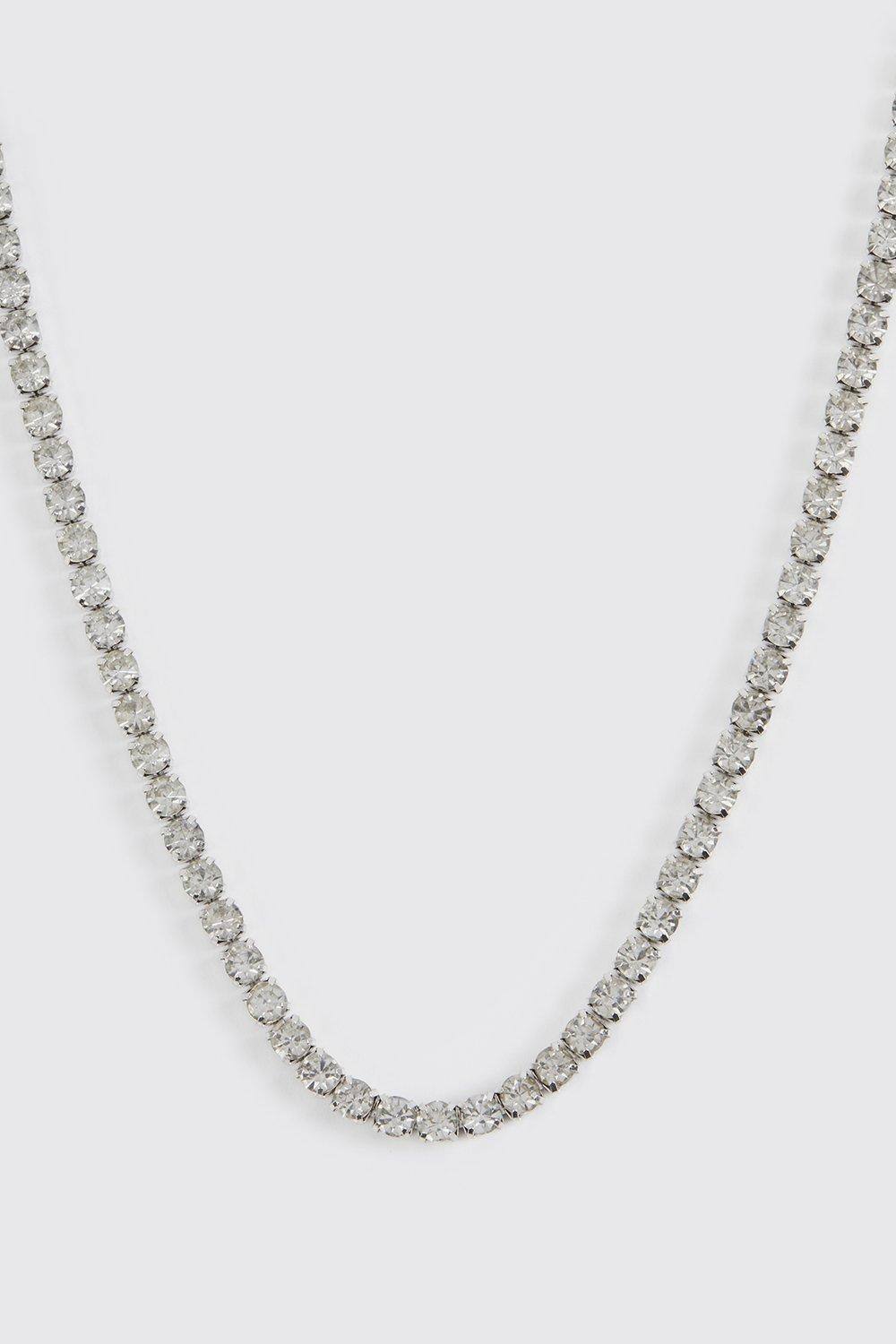 Iced Chain Necklace | Silver