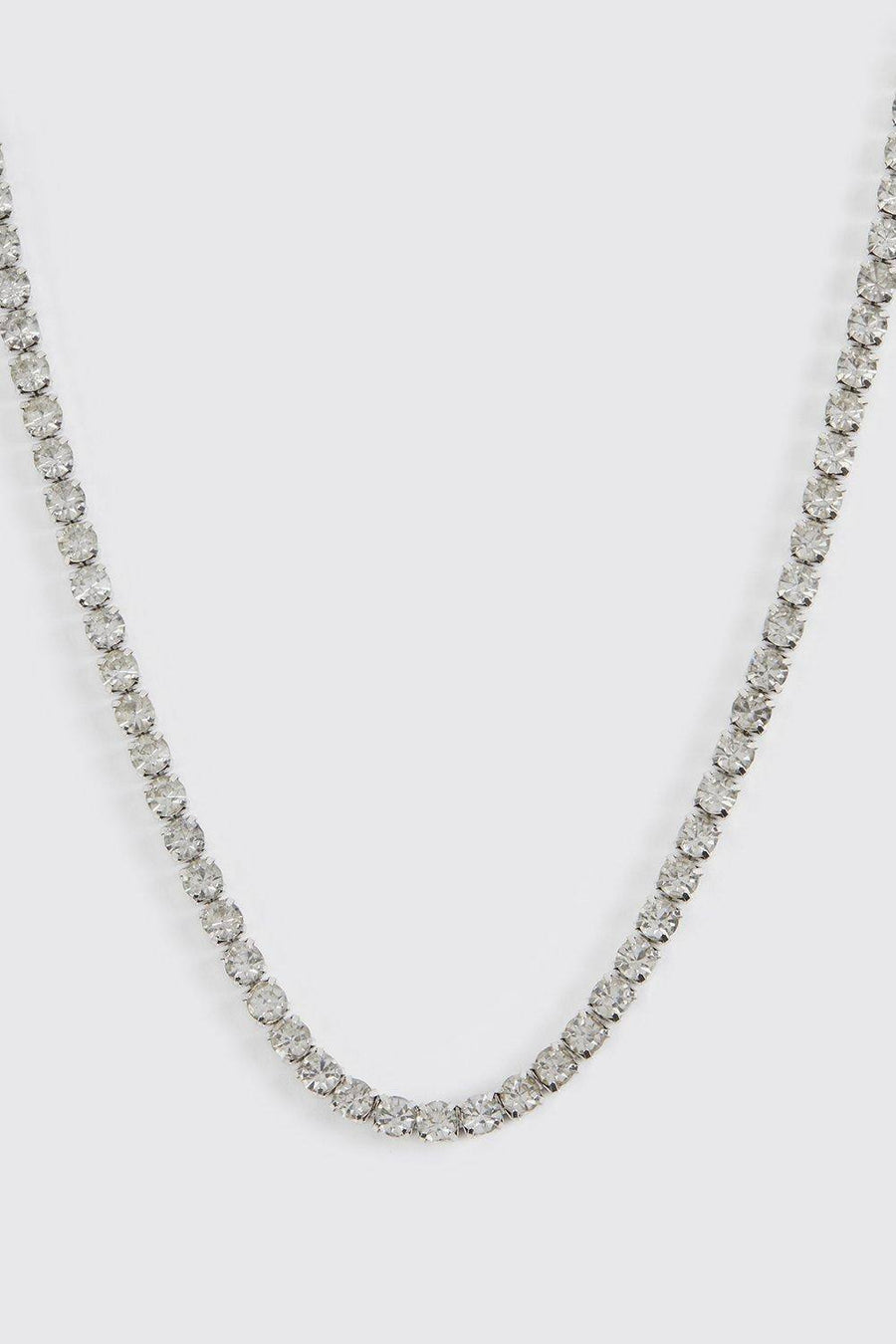 Iced Chain Necklace | Silver