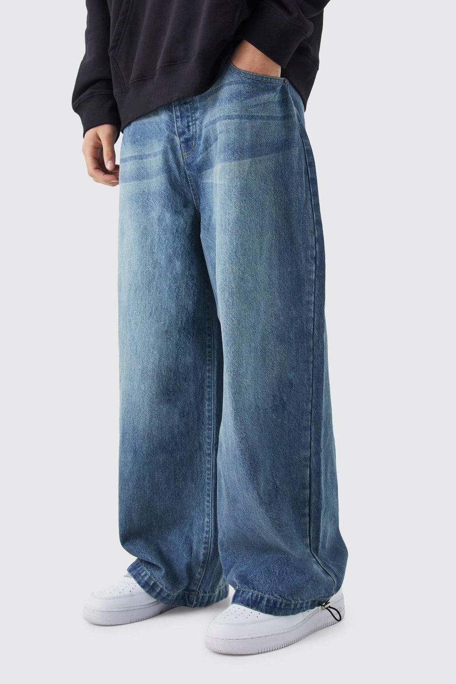 Denim Parachute Washed Jeans | Vintage Blue | Size 36R