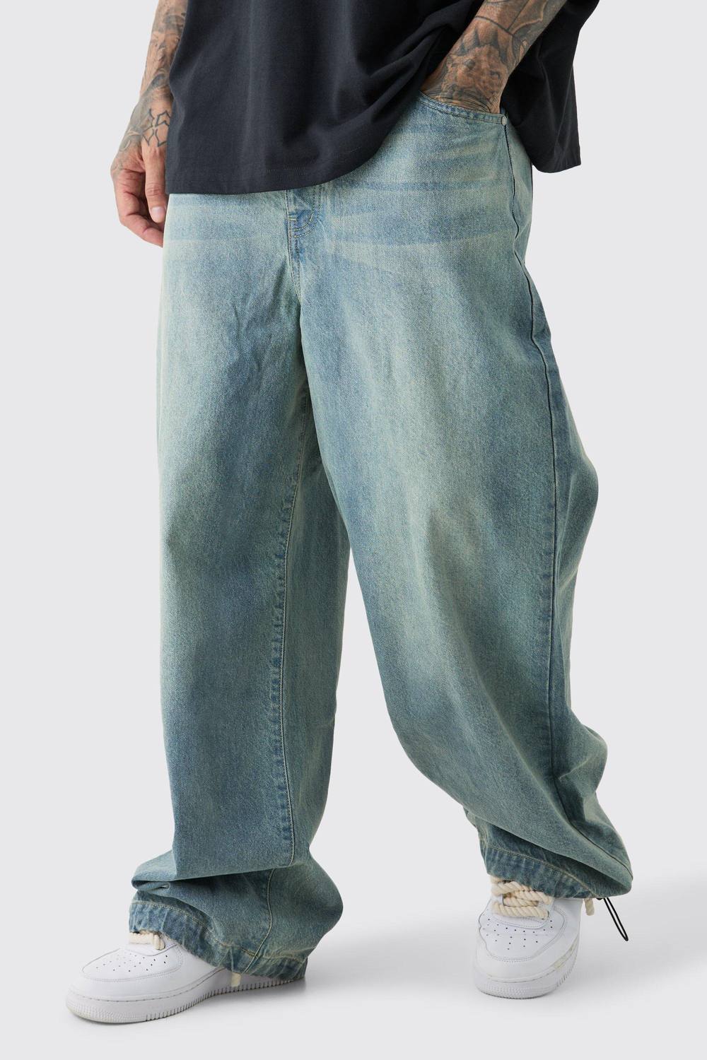 Tall Denim Parachute Jeans | Antique Blue | Size 36