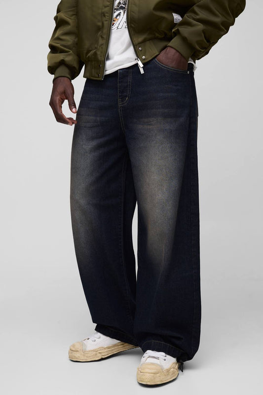 Parachute Baggy Washed Jeans | Vintage Blue | Size 36R