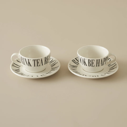 Book Lovers Porcelain Tea Cup (Set of 2)