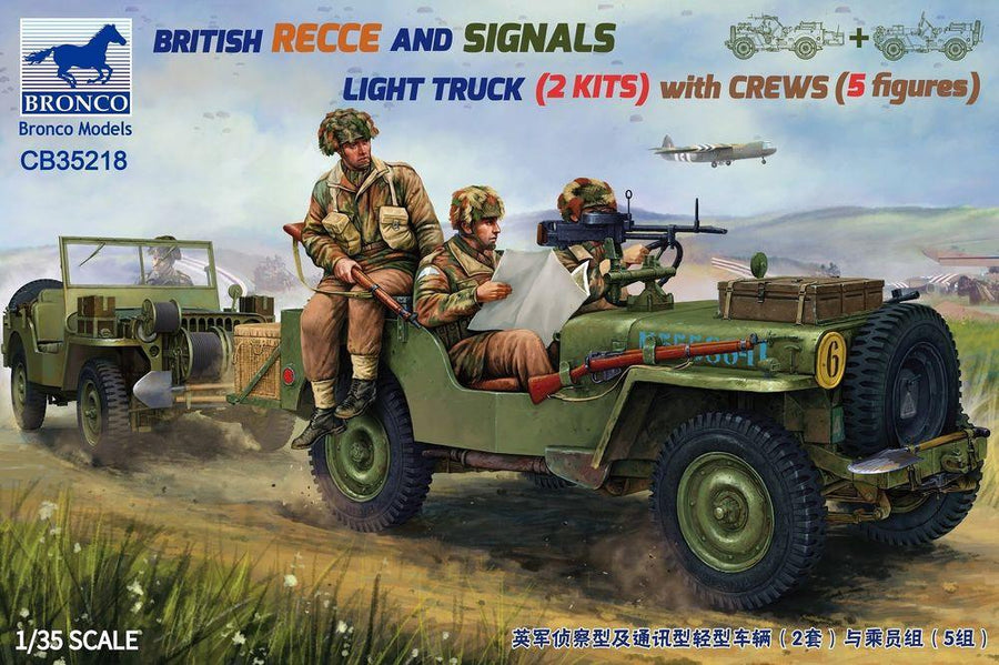 British Reece and Signals Light Truck (2 Kits) with Crews