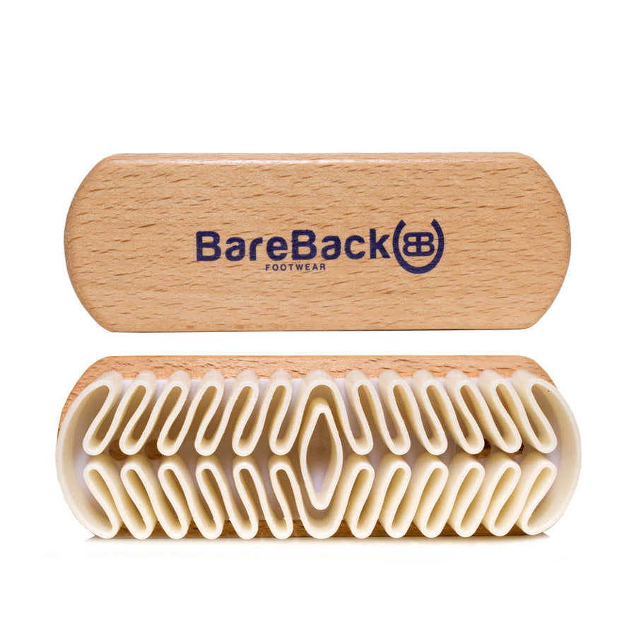Bareback Footwear Wooden Handled Suede Brush