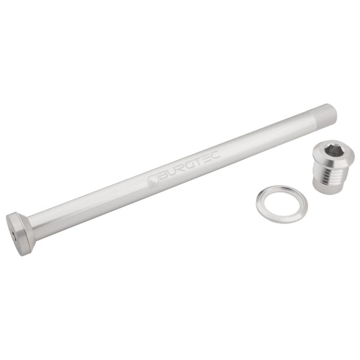 Burgtec Amflow 174mm Rear Axle - Rhodium Silver