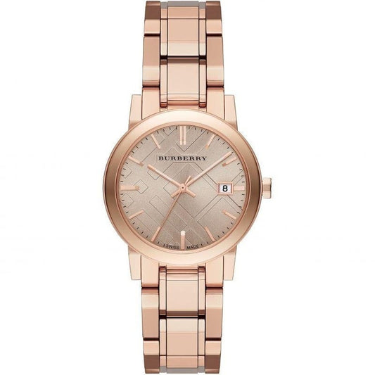 Burberry BU9135 Brown Rose Gold Stainless Steel Analog Quartz Women's Watch
