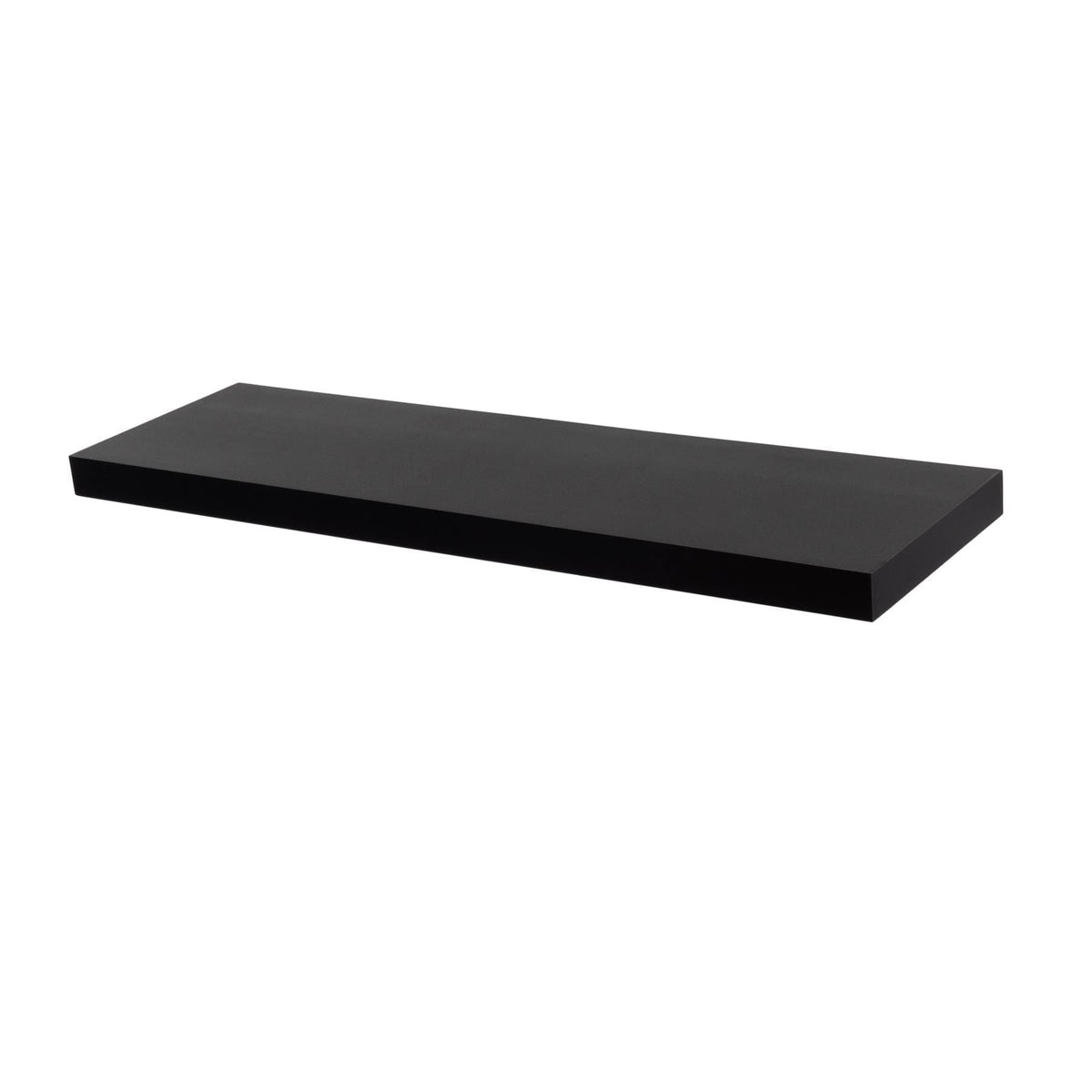 80cm Modern Floating Shelf - Black
