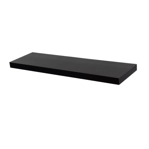 80cm Modern Floating Shelf - Black