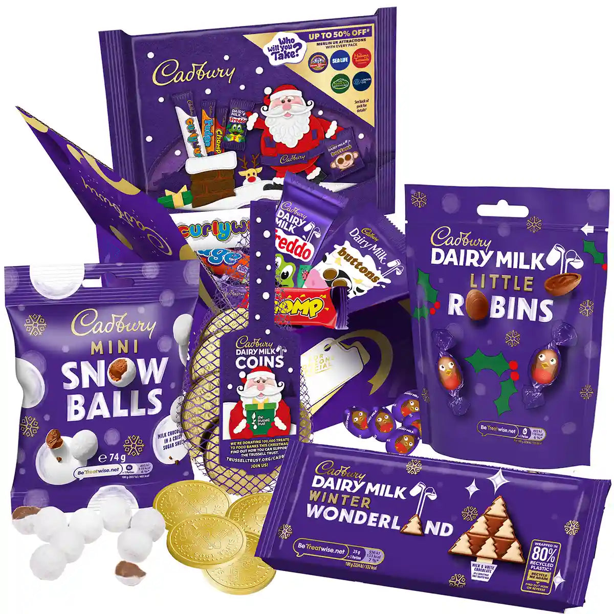 Cadbury Merry Christmas Chocolate Gift Box