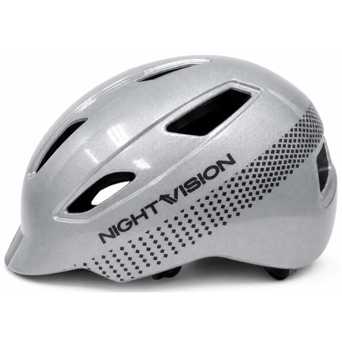 Altura Nightvision Helmet - Gloss Silver Reflective, M (54-58cm)