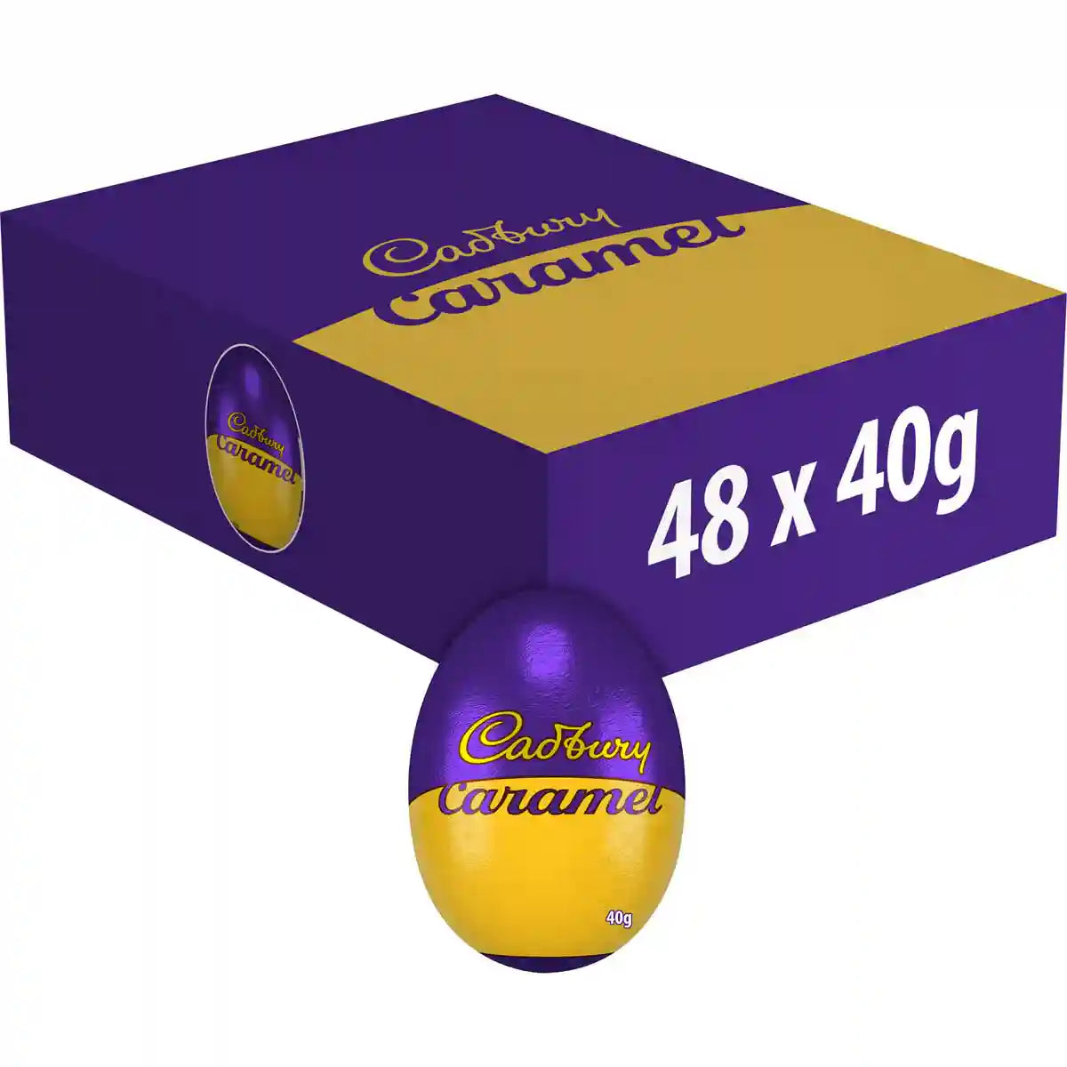 Cadbury Caramel Chocolate Eggs 40g (Box of 48)