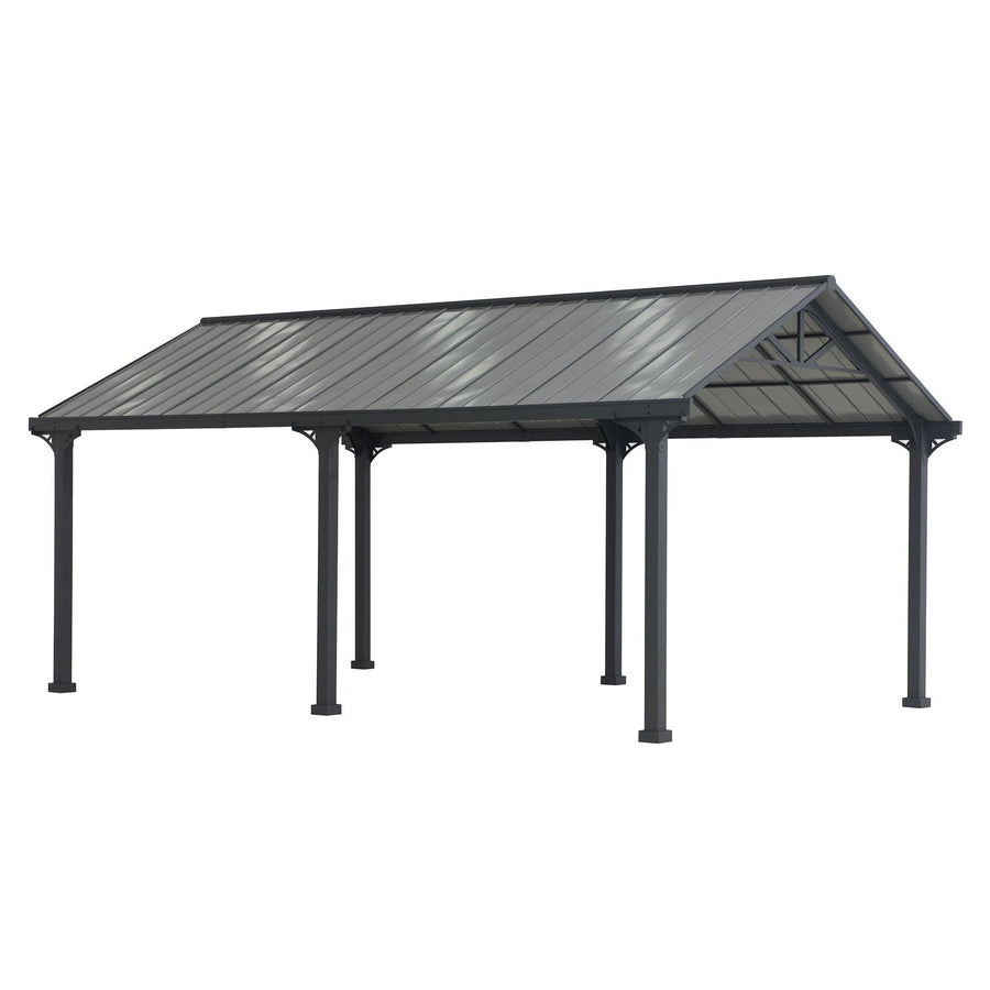 EIGER Heavy-Duty Steel Carport 367cm x 610cm