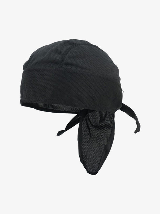 Mesh Tie Back Durag - Black / ONE SIZE