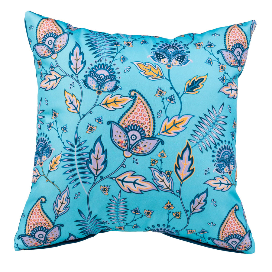 Mughal Print Outdoor Scatter Cushions Garden Decorative Square Pillows Water Resistant - Scatter Cushion
