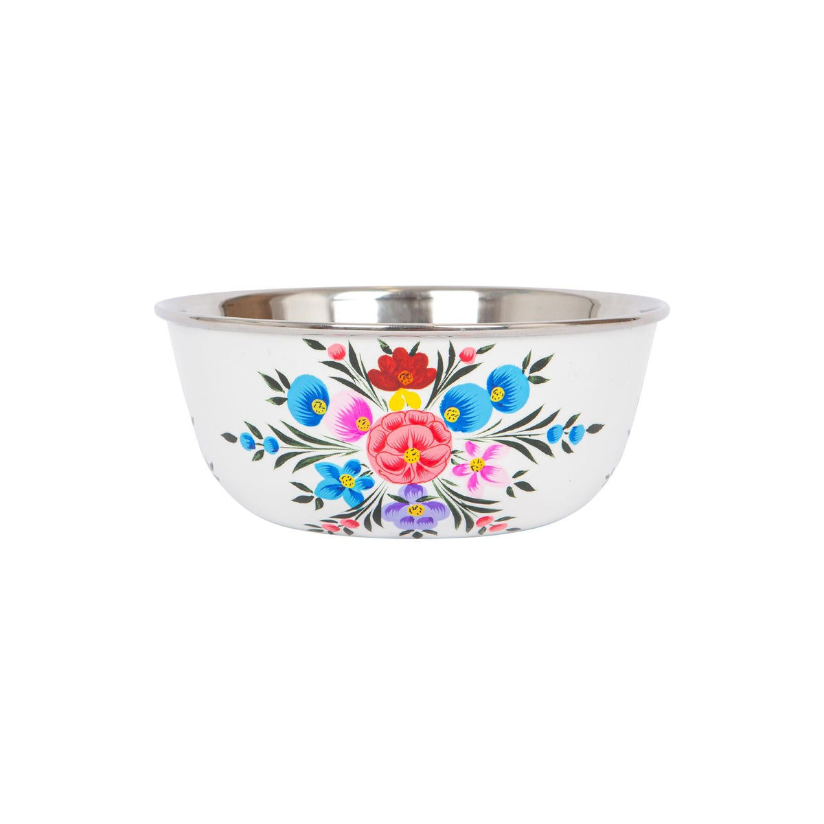 Pansy 14.5cm Hand-Painted Picnic Snack Bowl - Cotton