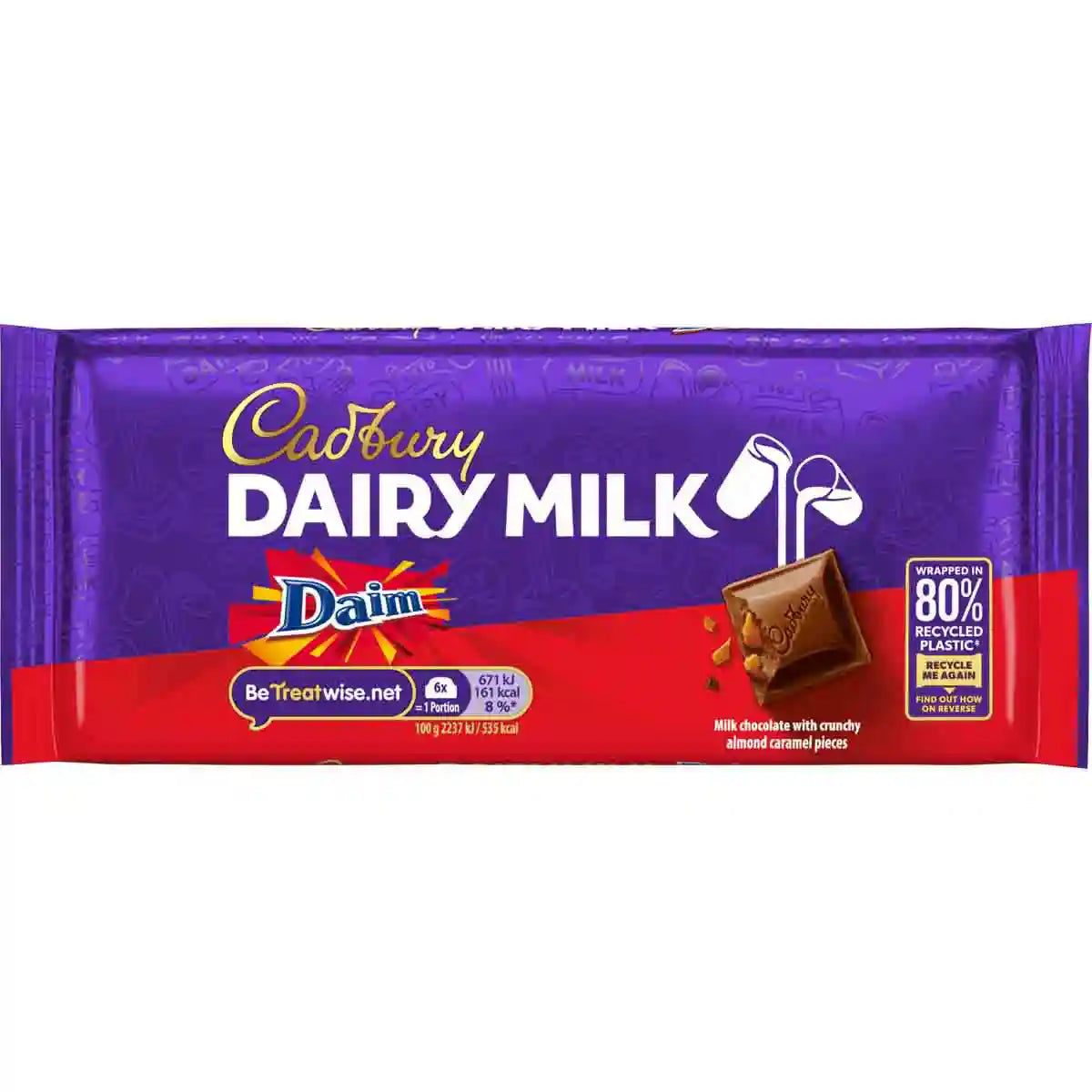 Cadbury Dairy Milk with Daim Chocolate Bar 120g
