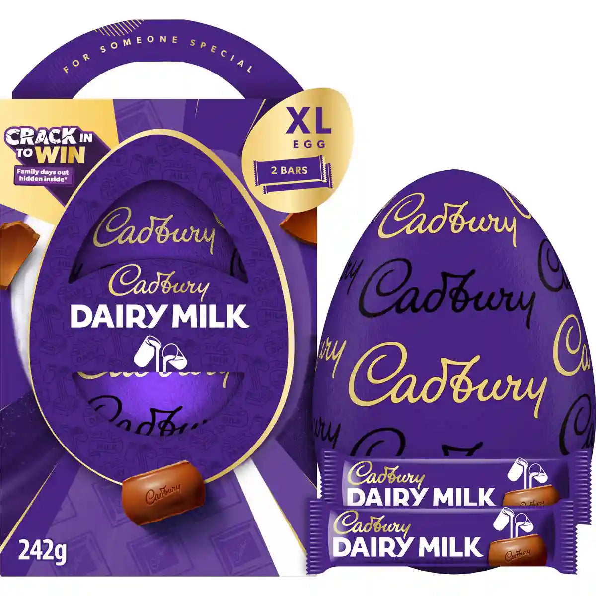 Cadbury Dairy Milk Large Chocolate Easter Egg XL 242g