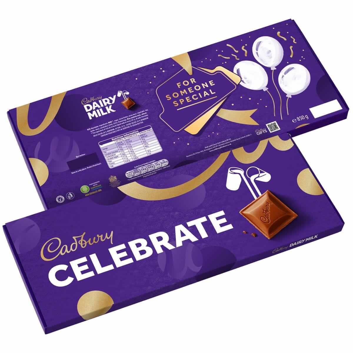 Cadbury Dairy Milk Celebrate XL Chocolate Bar 850g