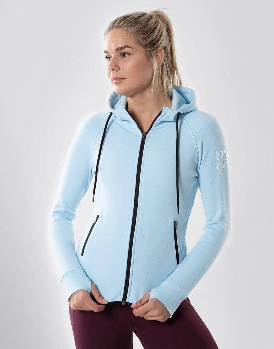 Chill Zip Hoodie in Baby Blue - X-Small / Baby Blue