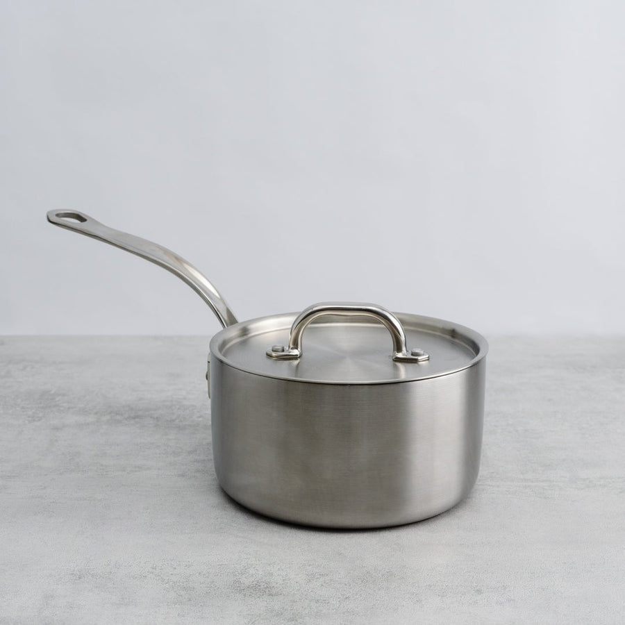 Samuel Groves Classic Stainless Steel Tri-ply Saucepan with Lid 16cm – Lifetime Guarantee