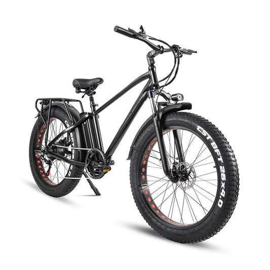 CMACEWHEEL KS26 500W 26-Inch Fat Tire Electric Mountain Bike with 48V 18Ah 864Wh Battery