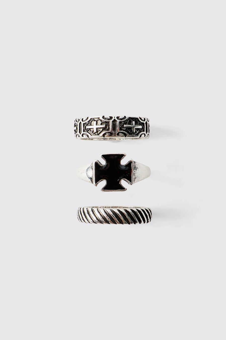 3 Pack Silver Ring | Size Small/Medium