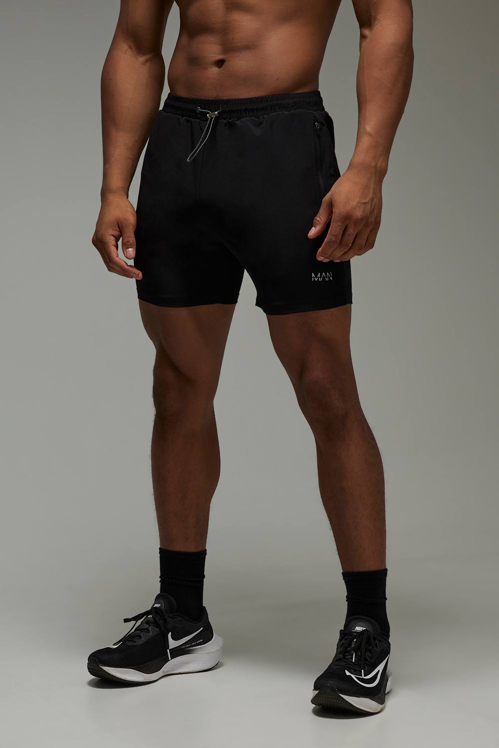 Man Active Gym 5inch Short | Black | Size Medium