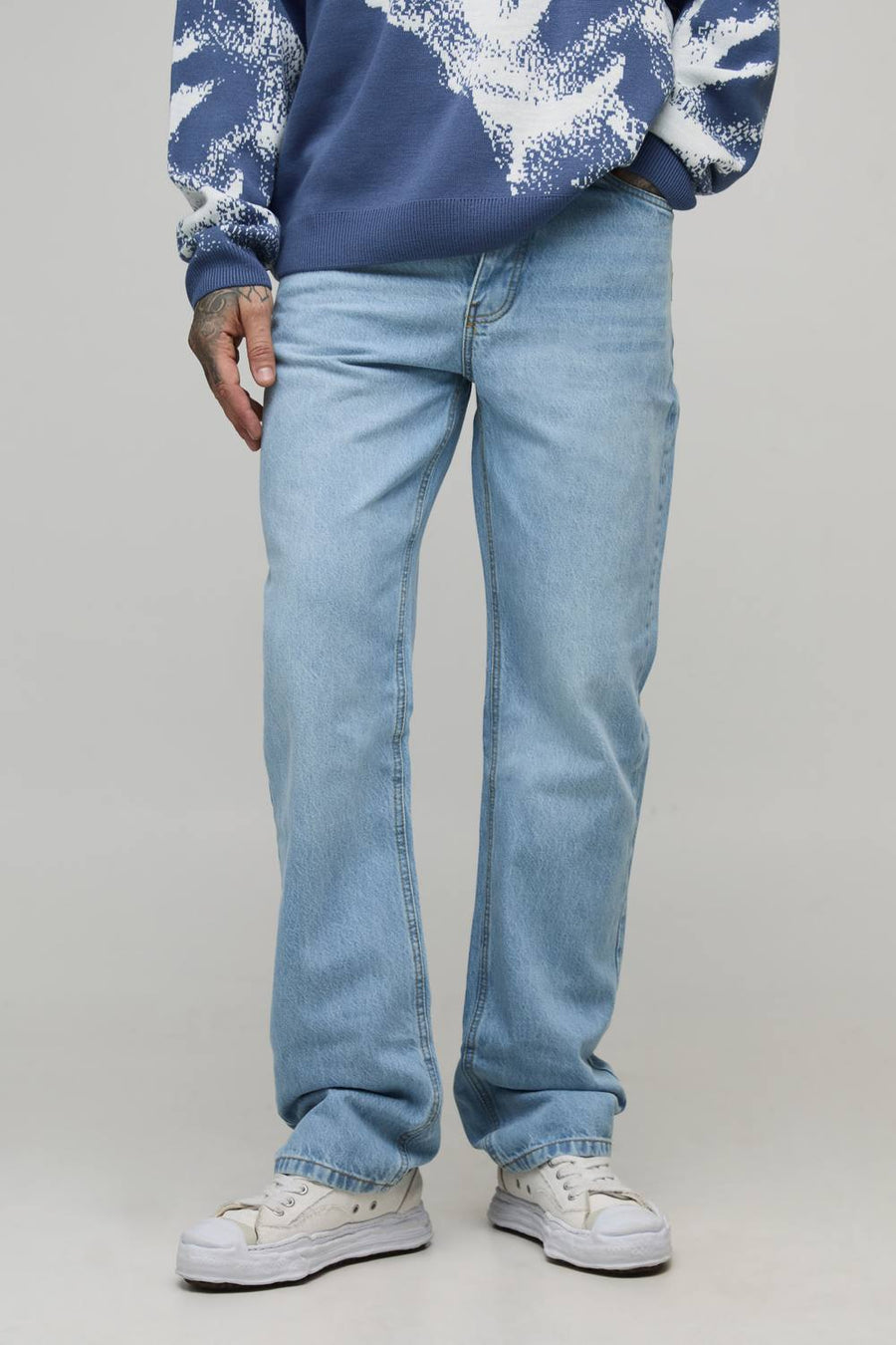 Tall Slim Rigid Jeans | Light Blue | Size 40