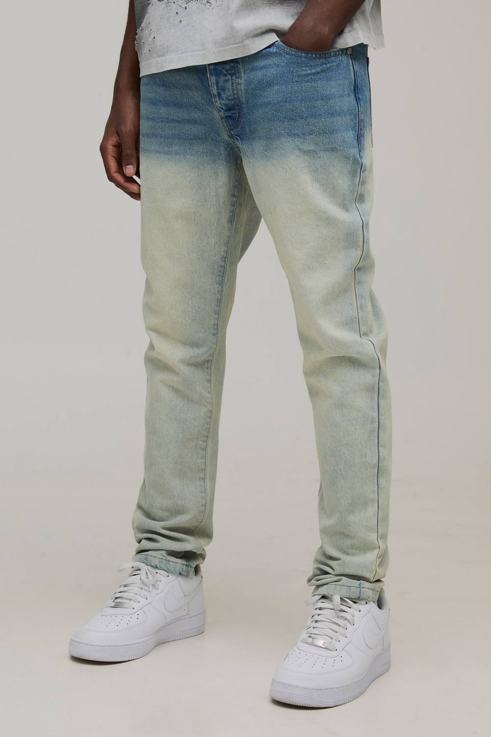 Basic Slim Fit Jeans | Antique Blue | Size 36R