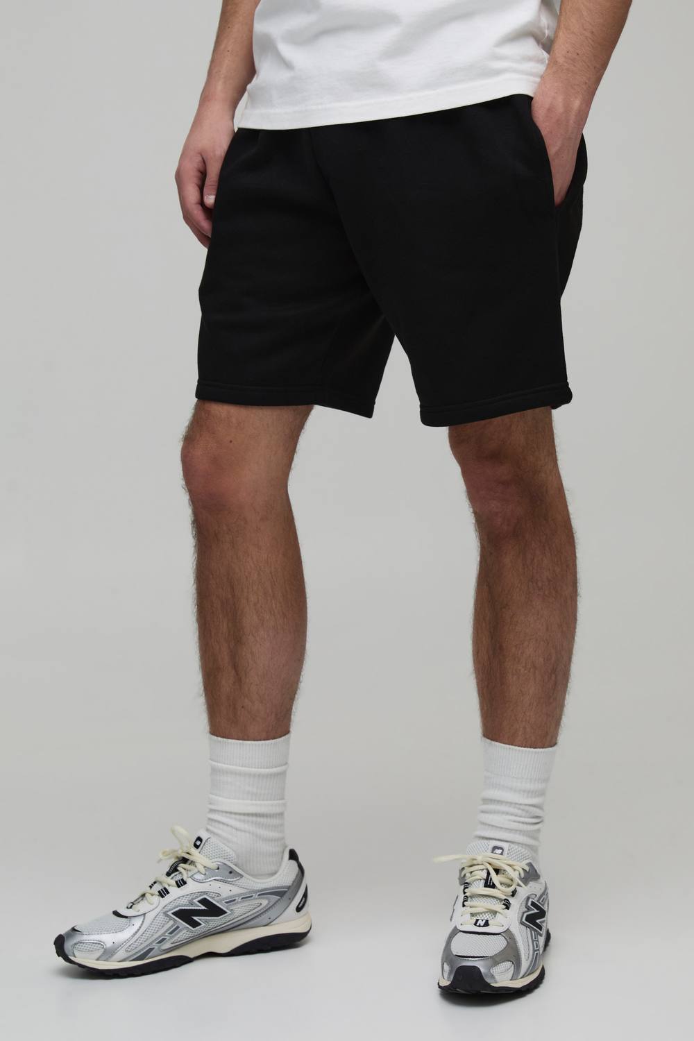 Essential Relaxed Fit Jersey Short | Black | Size Medium