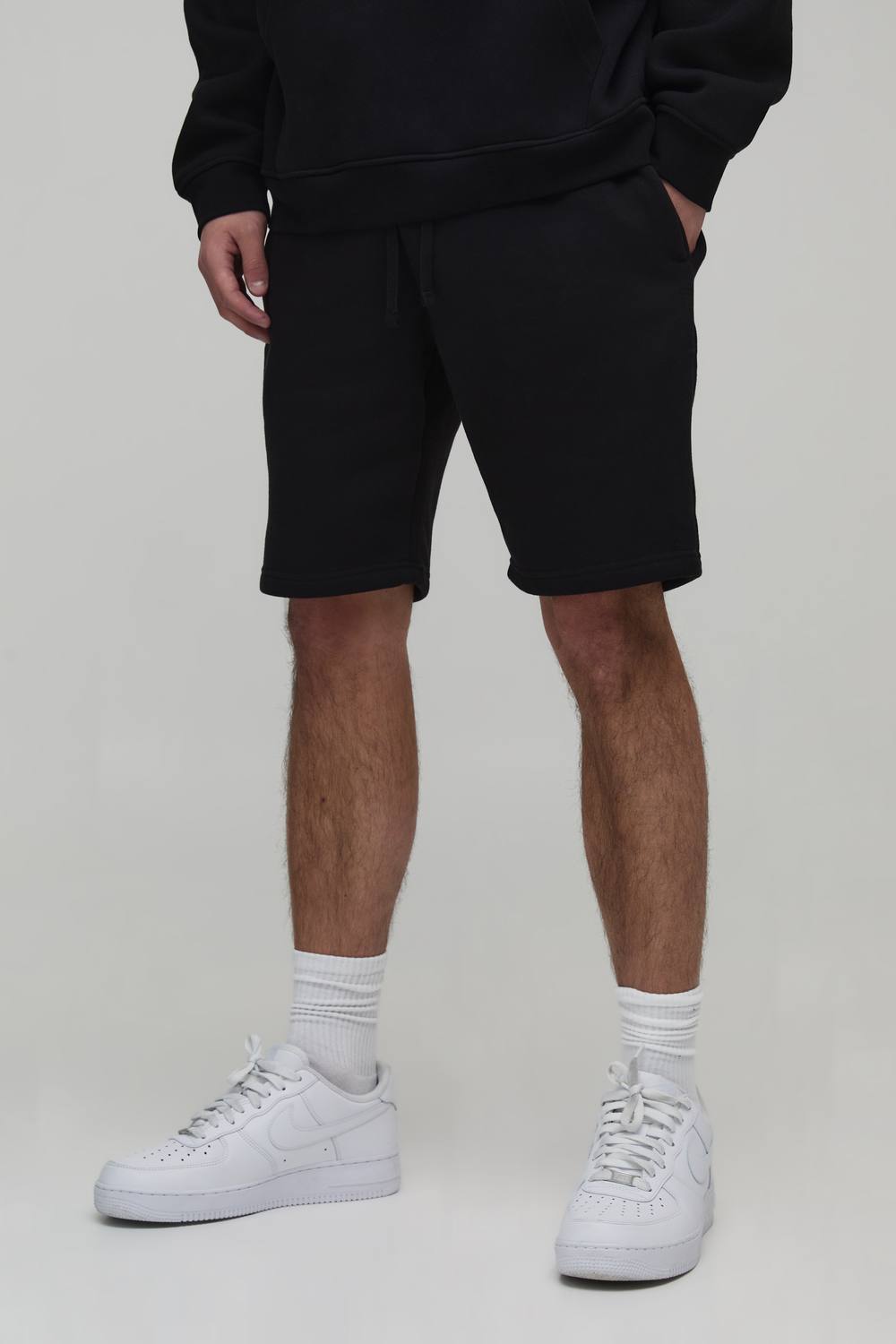 Essential Slim Fit Jersey Short | Black | Size Medium