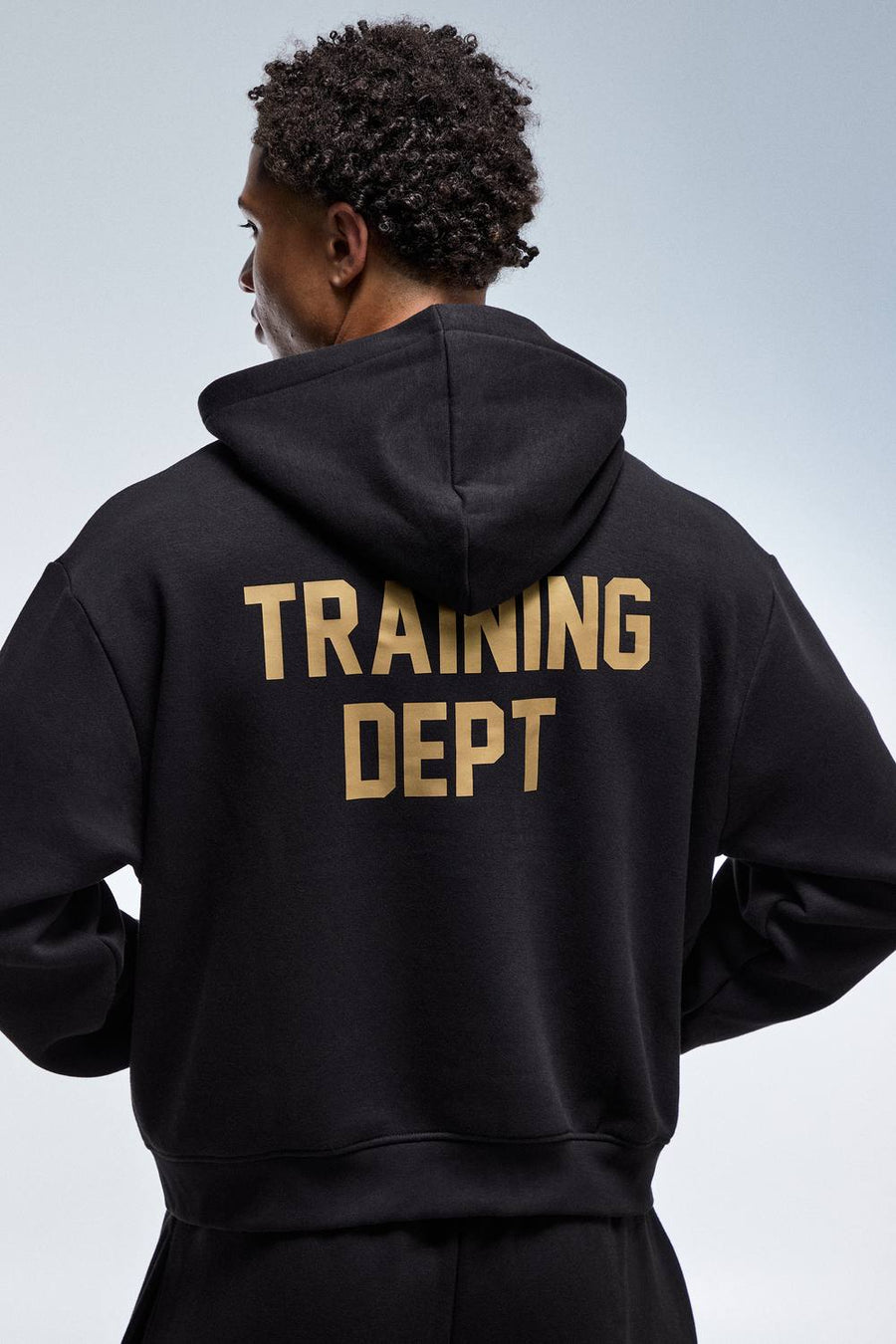 Training Dept Gold Boxy Hoodie | Black | Size Medium