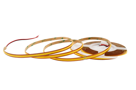 COB Free Cut LED Streifen 8 mm – 528 LEDs/m, 24V, 13W/m, 920 lm/m, 5m – Kaltweiß 6000K CRI>90, IP33, punktfrei