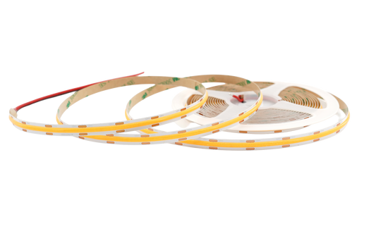 COB LED Streifen 8 mm – 320 LEDs/m, 12V, 8W/m, 800 lm/m, 5m – Neutralweiß 4000K CRI>90, IP33, punktfrei