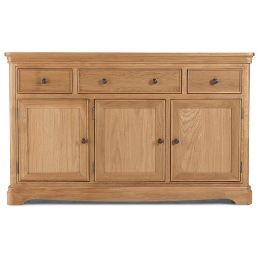 Cannes Natural Oak Large 3 Door Sideboard