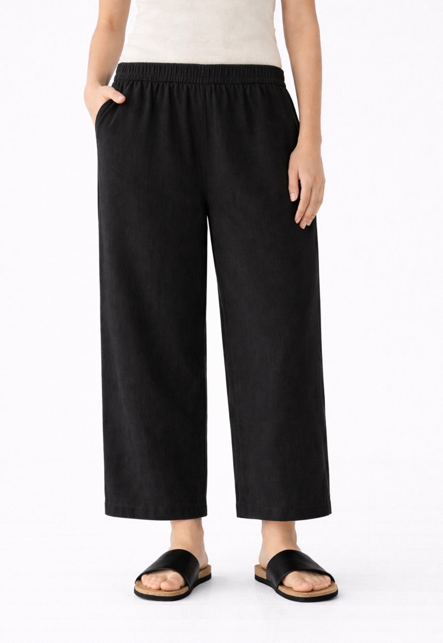Wide Leg Leinen-Hose Modell: Com