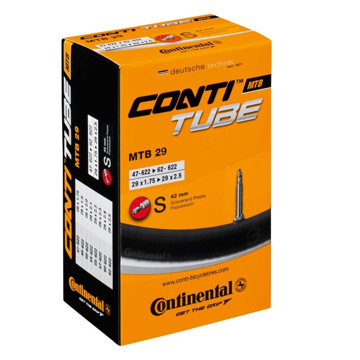 Continental Mountain Bike Inner Tube 29 Inch - 1.75-2.5 Inch 60mm Presta Valve