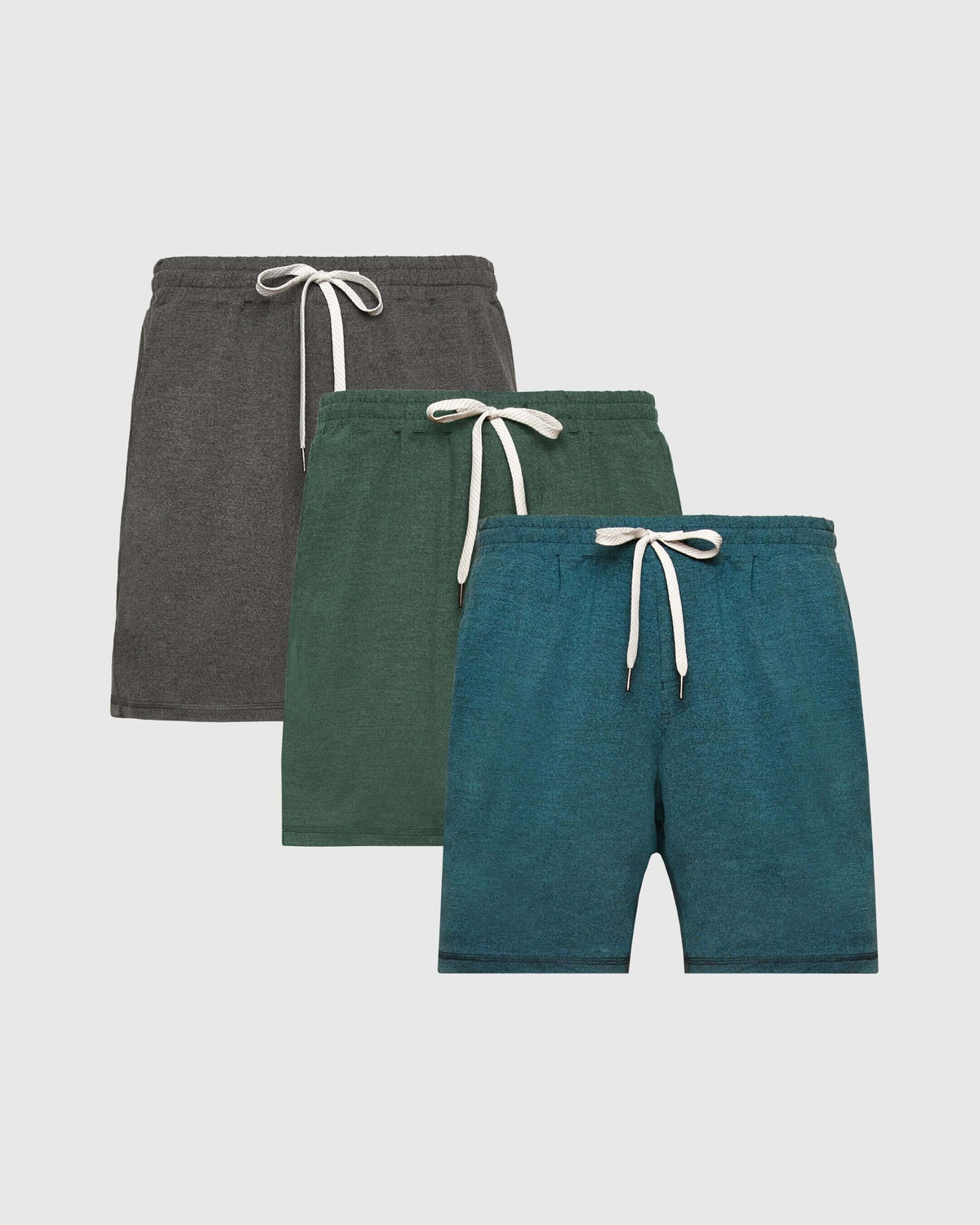 True Classic Cool Tones Active Comfort Shorts 3-Pack | Cotton Blend | Athletic Cut | Small