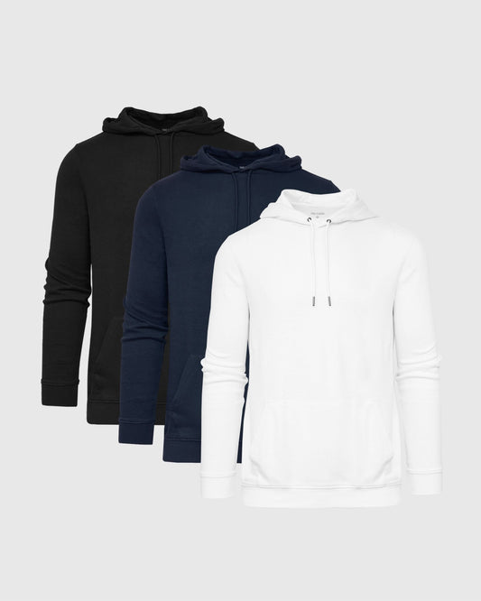 True Classic Core Waffle Hoodie 3-Pack | Cotton Blend | Athletic Cut | XL