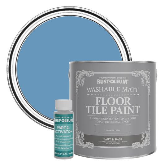 Rust-Oleum Cornflower Blue 2.5L Matt Floor Tile Paint