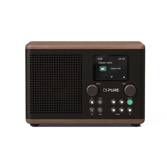 Pure Classic H4 DAB Radio in Black/Walnut