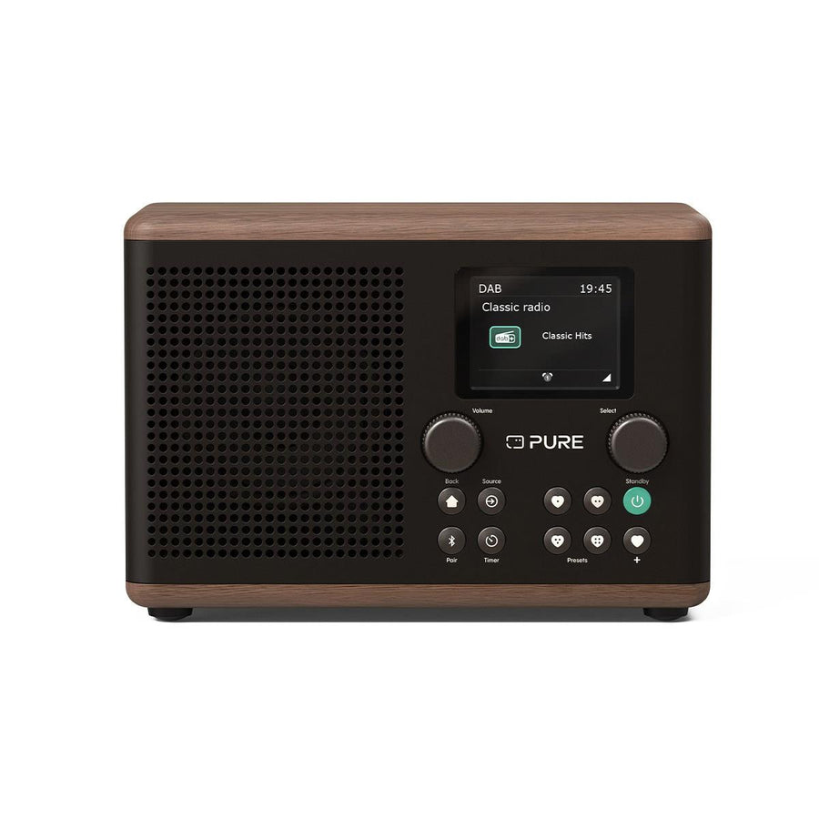 Pure Classic H4 DAB Radio in Black/Walnut