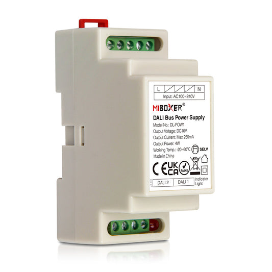 MiBoxer DL-POW1 DALI-Bus Stromversorgung – 16 V DC, 250 mA, DIN Hutschiene