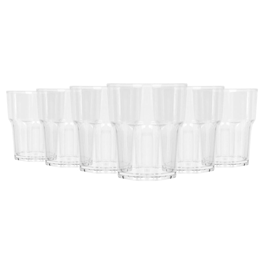 260ml Reusable Plastic Tumblers - Pack of 6