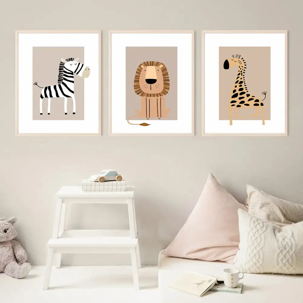 Animal Forest Canvas Set - 40x50cm No Frame