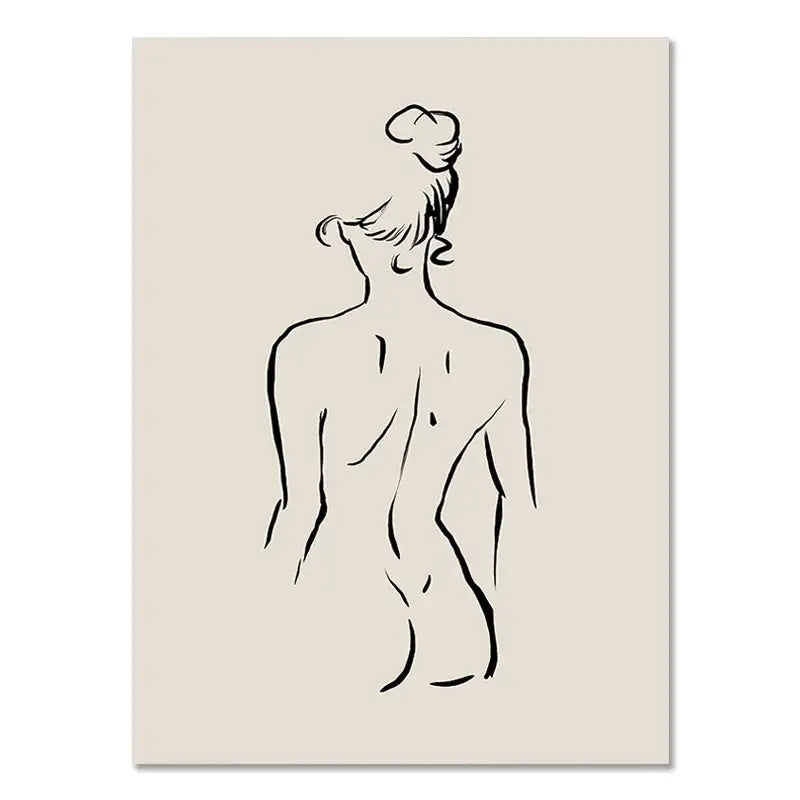 Black White Canvas Art Set - 07 / 40x60cm No Frame